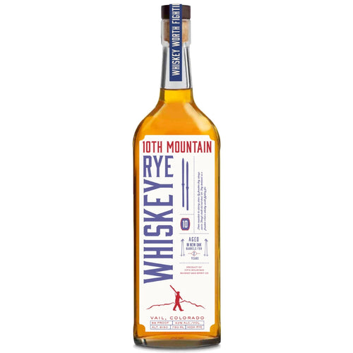 Buy 10th Mountain Rye Whiskey Online -Craft City