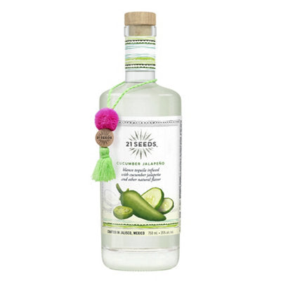 Buy 21 Seeds Cucumber Jalapeno Infused Blanco Tequila Flavored Tequila 70 750ML Online -Craft City
