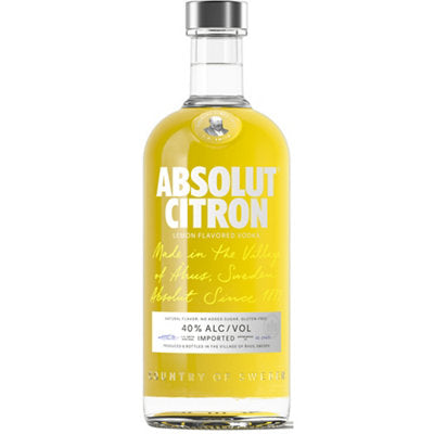 Buy Absolut Lemon Flavored Vodka Citron 80 750ML Online -Craft City