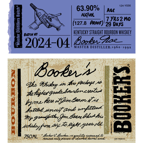 Buy Booker's Bourbon 2024-04 úMaster Distillerôs Batchù Online -Craft City