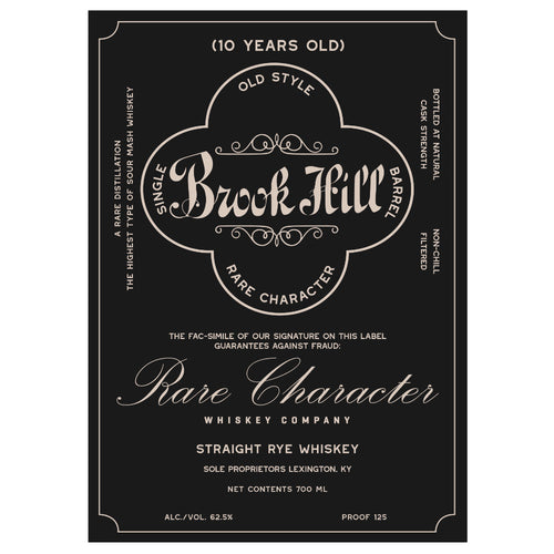 Buy Brook Hill 10 Year Old Straight Rye Online -Craft City