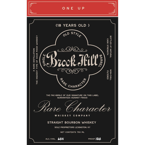 Buy Brook Hill 18 Year Old "One Up" Bourbon Online -Craft City