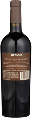 Buy Browne Family Vineyards Cabernet Sauvignon Heritage Columbia Valley 2022 750ML Online -Craft City