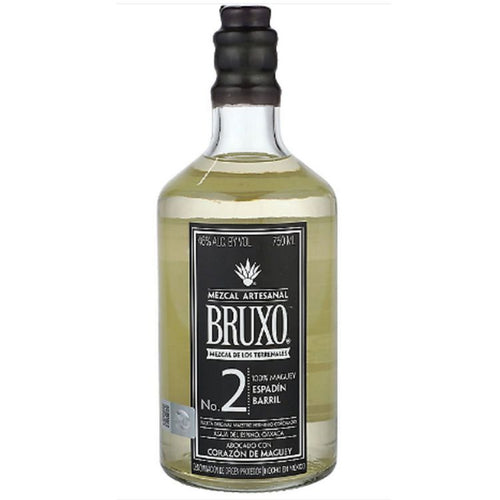 Bruxo Mezcal Artesanal No. 2 Espadin Barril Pechuga De Maguey 92 750ML