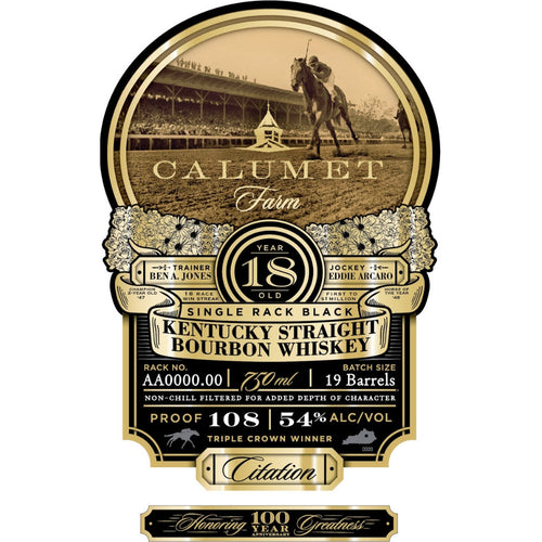 Buy Calumet Farm 18 Year Old Straight Bourbon Online -Craft City