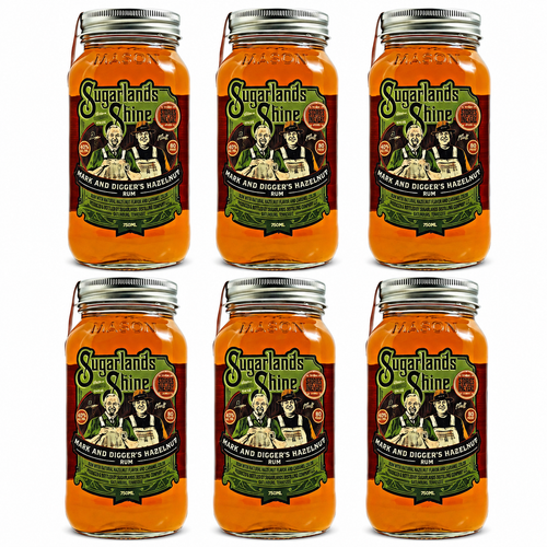 Sugarlands Mark & Digger Hazelnut Rum Moonshine 6pk Bundle