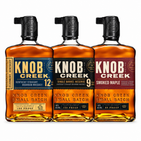 Knob Creek 12 Year, Single Barrel Reserve & Smoked Maple 3PK Bundle