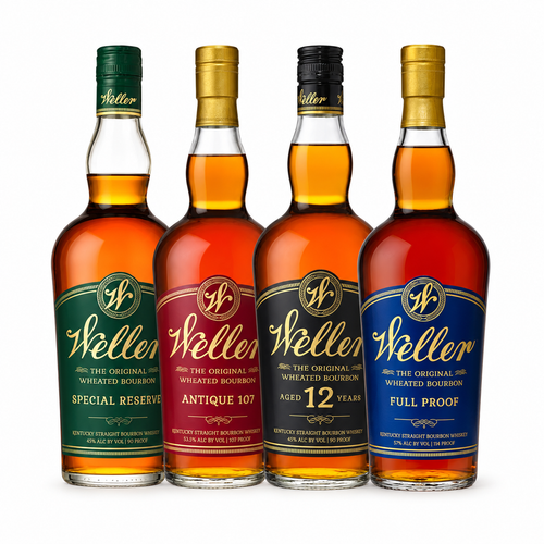 W.L. Weller Special Reserve, Antique 107, 12 Year & Full Proof 4PK Bundle