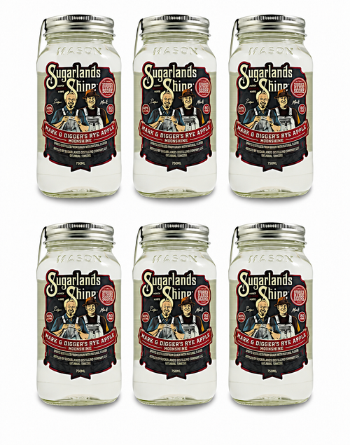 Sugarlands Mark & Digger's Rye Apple Moonshine 6pk Bundle