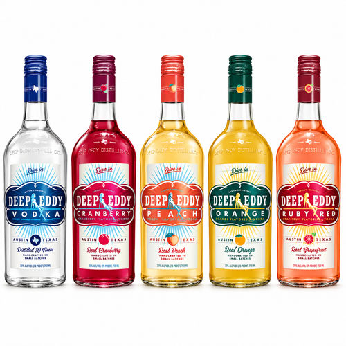 Deep Eddy Original & Flavored Vodka Variety 5PK Bundle