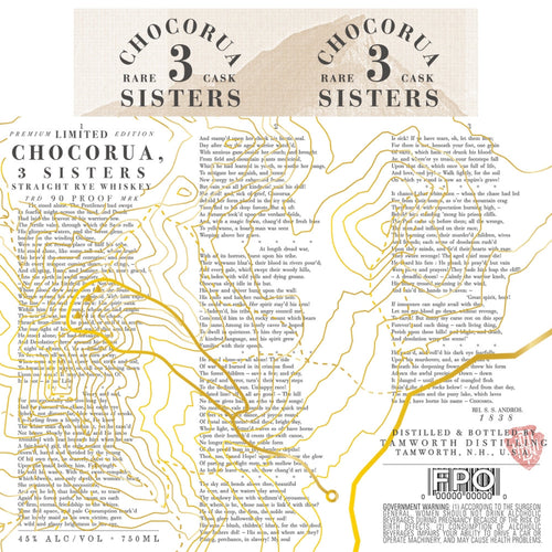 Buy Chocorua 3 Sisters Straight Rye Whiskey Online -Craft City