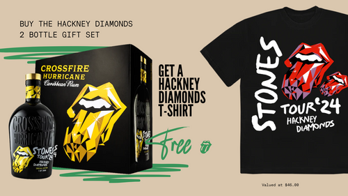 Buy Crossfire Hurricane Rum By The Rolling Stones (COMES WITH FREE T-SHIRT) Online -Craft City