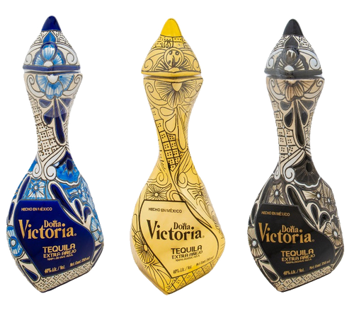 Dona Victoria Tequila Extra Añejo Variety 3pk Bundle
