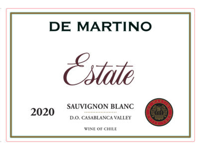 Buy De Martino Sauvignon Blanc Estate Casablanca Valley 2023 750ML Online -Craft City