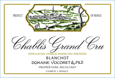 Buy Domaine Vocoret & Fils Chablis Blanchot Grand Cru 2021 750ML Online -Craft City