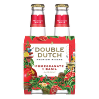 Buy Double Dutch Pomegranate & Basil 6/4P 200ML Online -Craft City