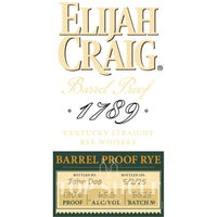Buy Elijah Craig Bottle Your Own Tour Barrel Proof Rye Online -Craft City