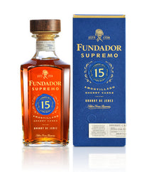 Buy Fundador Brandy De Jerez Supremo Amontillado Sherry Casks Solera Gran Reser 15 Yr 80 1L Online -Craft City
