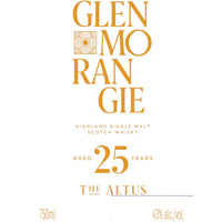 Buy Glenmorangie The Altus 25 Year Old Online -Craft City