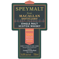 Buy Gordon & MacPhail Speymalt 2005 Macallan Bottled 2024 Online -Craft City