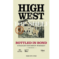 Buy High West Bottled in Bond Bourbon Online -Craft City