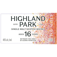 Buy Highland Park 16 Year Old Between You and I By Bjorn Frantzen Online -Craft City