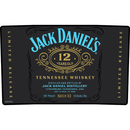 Buy Jack Daniel's 12 Year Old Batch 03 Limited Release Online -Craft City