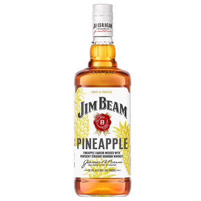 Buy Jim Beam Pineapple Liqueur Infused With Bourbon Flavored Whiskey 65 1L Online -Craft City