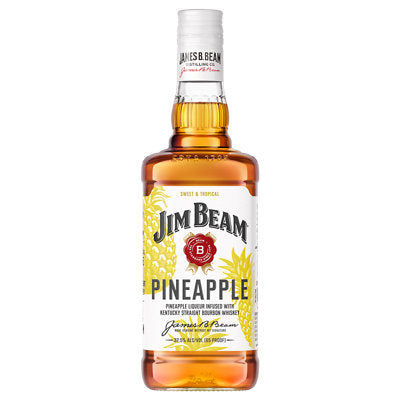 Buy Jim Beam Pineapple Liqueur Infused With Bourbon Flavored Whiskey 65 750ML Online -Craft City