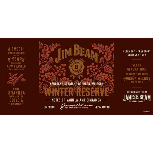 Buy Jim Beam Winter Reserve Kentucky Straight Bourbon Online -Craft City