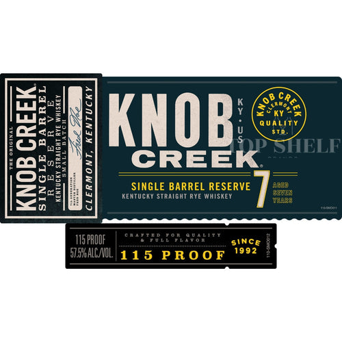 Buy Knob Creek 7 Year Old Single Barrel Reserve Rye Online -Craft City