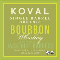 Buy Koval Organic Bourbon Finished in Jackfruit Barrels Online -Craft City