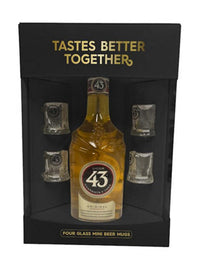 Buy Licor 43 Herbal Liqueur 62 W/ 4 Mini Beer Mugs 750ML Online -Craft City