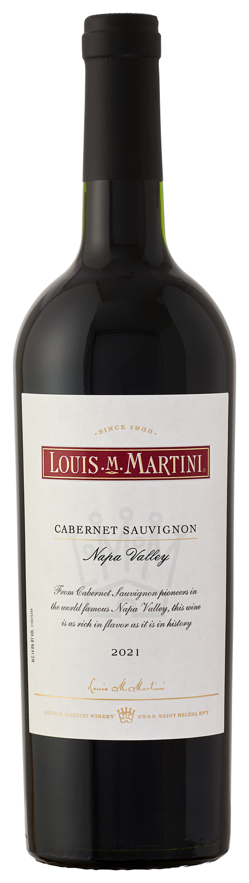 Buy Louis Martini Cabernet Sauvignon Napa Valley 21 750ML Online -Craft City