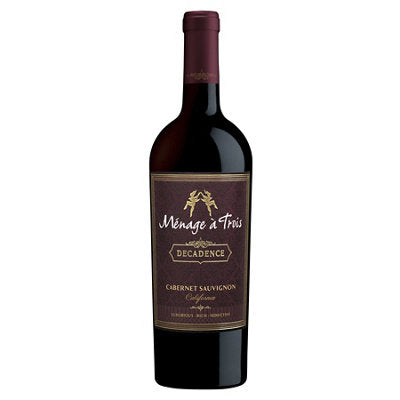 Buy Menage A Trois Cabernet Sauvignon Decadence California 750ML Online -Craft City