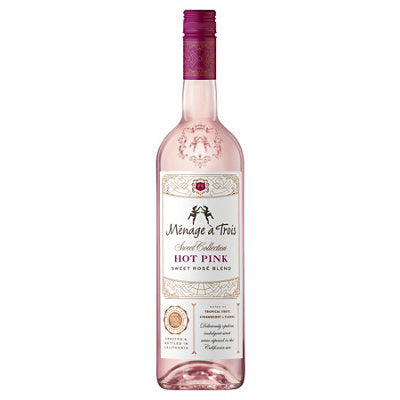 Buy Menage A Trois Hot Pink Sweet Rose Blend Sweet Collection California 750ML Online -Craft City