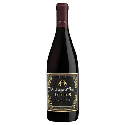 Buy Menage A Trois Pinot Noir Luscious California 750ML Online -Craft City