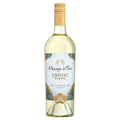 Buy Menage A Trois White Wine Exotic Blend California 750ML Online -Craft City