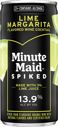 minute maid spiked wine lime margarita can