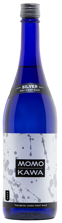 Buy Momokawa Sake Silver Tan Junmai 1023 750ML Online -Craft City