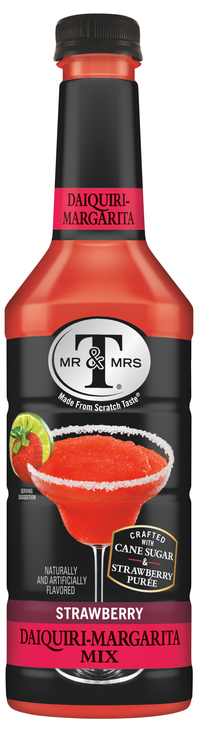 Buy Mr & Mrs T Strawberry Daiquiri/Margarita Plastic 1L Online -Craft City
