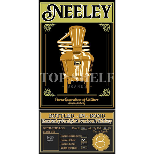 Buy Neeley 8 Year Old Bottled in Bond Rye Online -Craft City