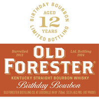 Buy Old Forester Birthday Bourbon 2024 Release Online -Craft City