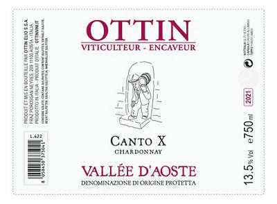 Buy Ottin Chardonnay Canto X Valle D'Aosta 2022 750ML Online -Craft City
