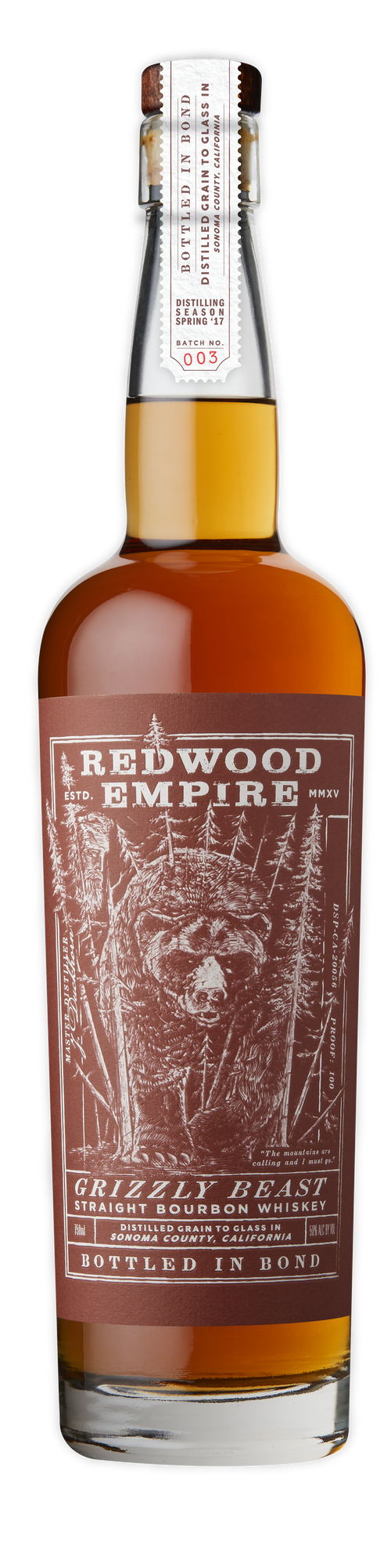 Buy Redwood Empire Bourbon Grizz Beast 750ML Online -Craft City