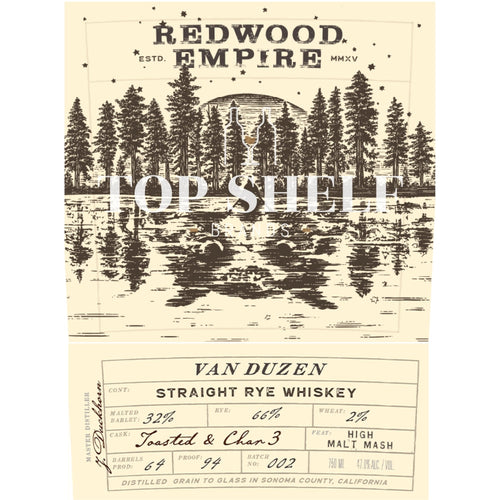 Buy Redwood Empire Van Duzen Straight Rye Batch 2 Online -Craft City