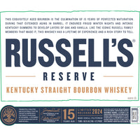 Buy Russellôs Reserve 15 Year Old Bourbon 2024 Release Online -Craft City