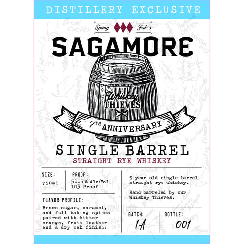 Buy Sagamore 7th Anniversary Single Barrel Straight Rye Whiskey Online -Craft City