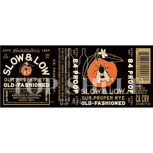 Buy Slow & Low Our Proper Rye Old-Fashioned Online -Craft City