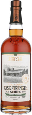 Buy Smooth Ambler Straight Rye Whiskey Founders Cask Strength Series 124.2 750ML Online -Craft City